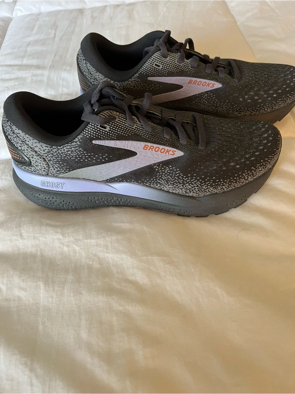 Brooks Gray Running Shoes with light gray Logo and Accents
